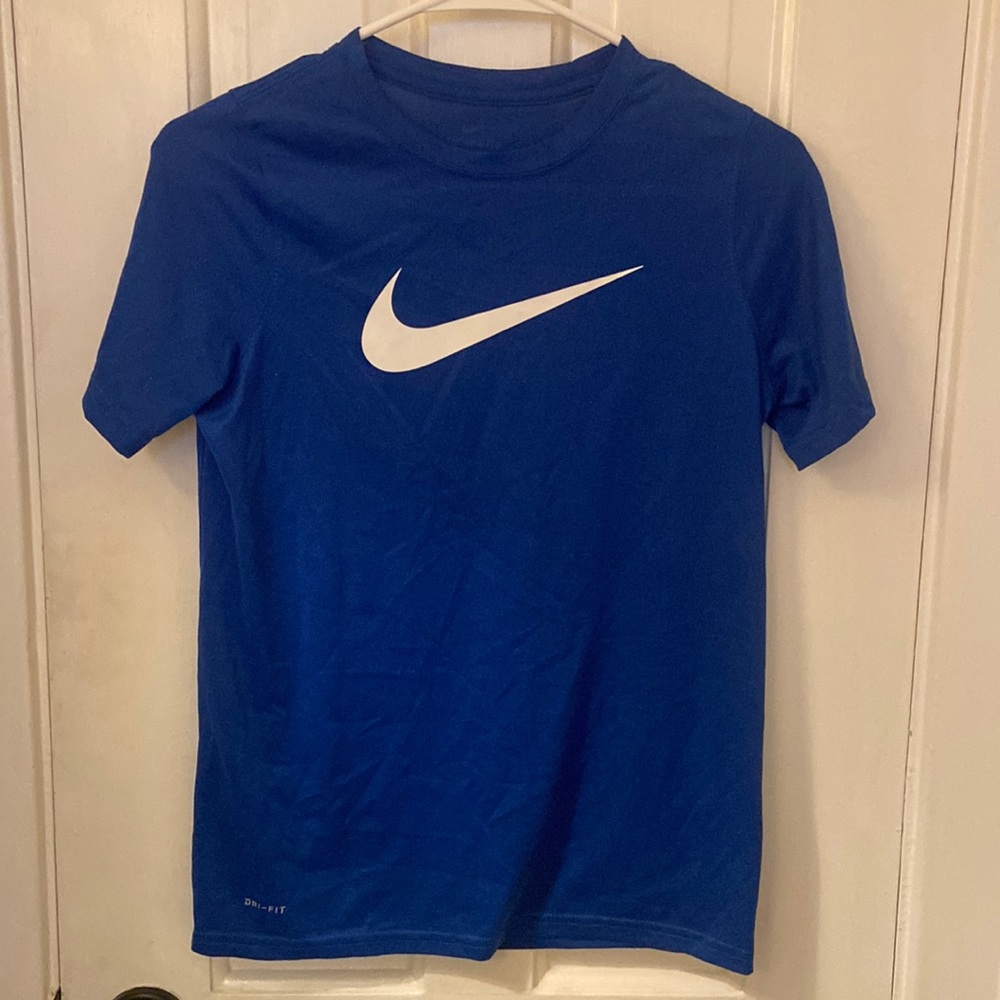 Nike Boys Size L Royal Blue Tee Shirt